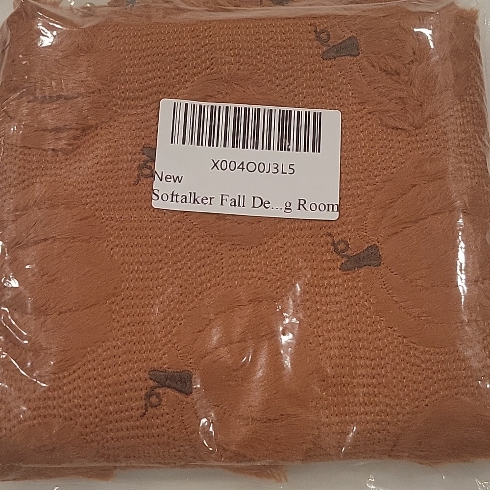 Cozy Textured Pumpkin Print Throw Pillow Covers - Burnt Orange